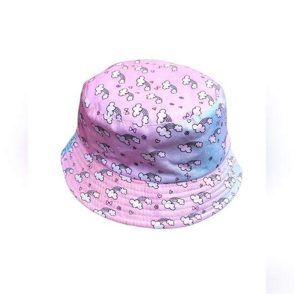 🍁2/30🍁NWOT Little Girls Rainbow Kids Reversible Bucket Hat Kids Summer Hat - Picture 1 of 15